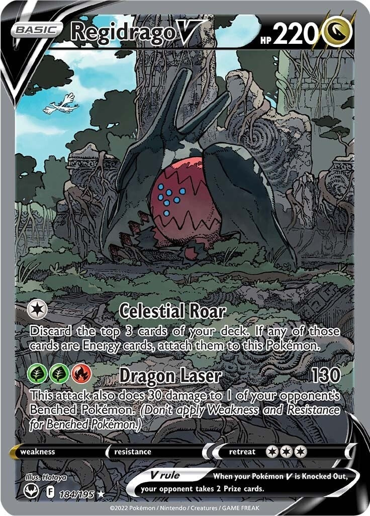 Image for Regidrago V (Alternate Full Art) (184/195) - Pokemon