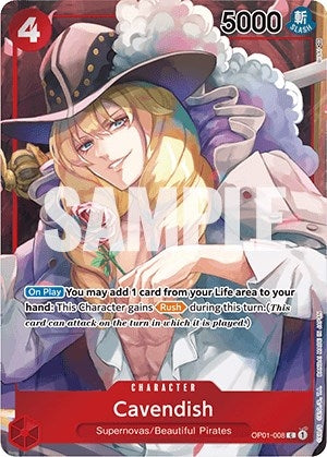 Image for Cavendish (Box Topper) (OP01-008) - One Piece Card Game