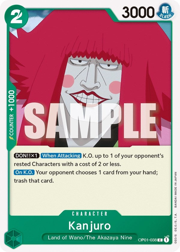 Image for Kanjuro (OP01-038) - One Piece Card Game