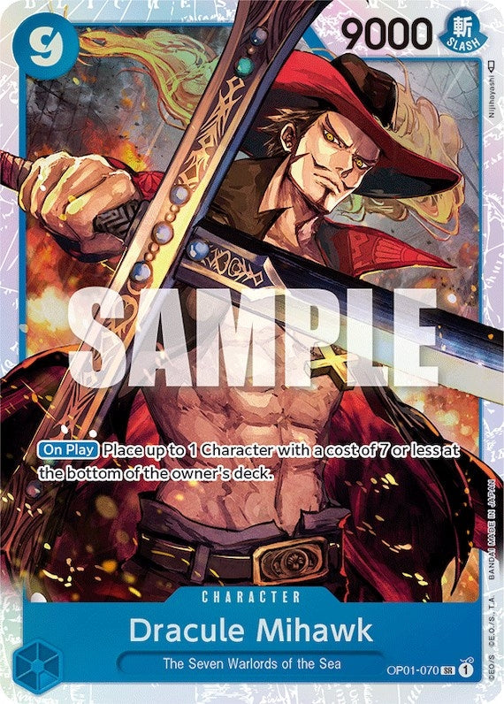 Image for Dracule Mihawk (OP01-070) - One Piece Card Game