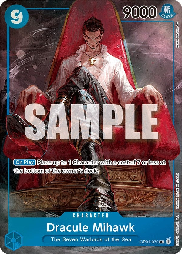 Image for Dracule Mihawk (Parallel) (OP01-070) - One Piece Card Game