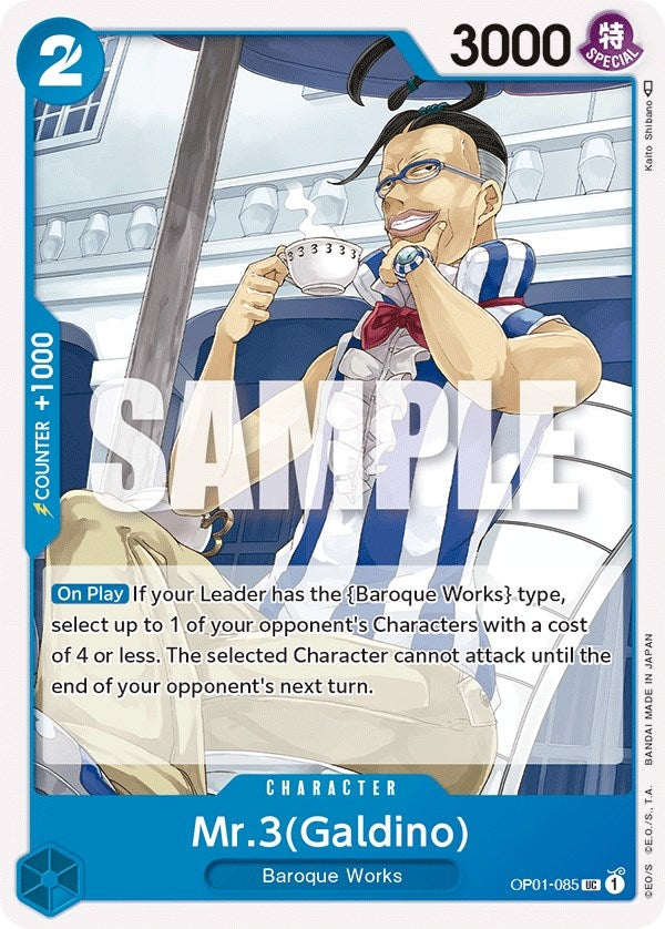Image for Mr.3 (Galdino) (OP01-085) - One Piece Card Game