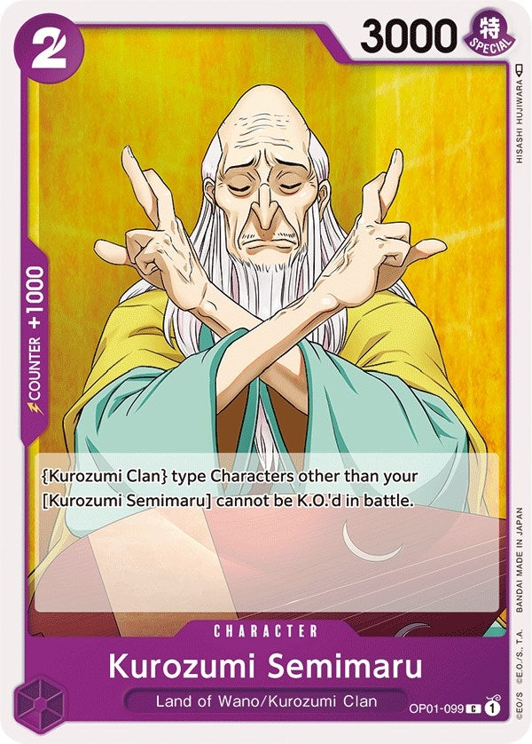 Image for Kurozumi Semimaru (OP01-099) - One Piece Card Game