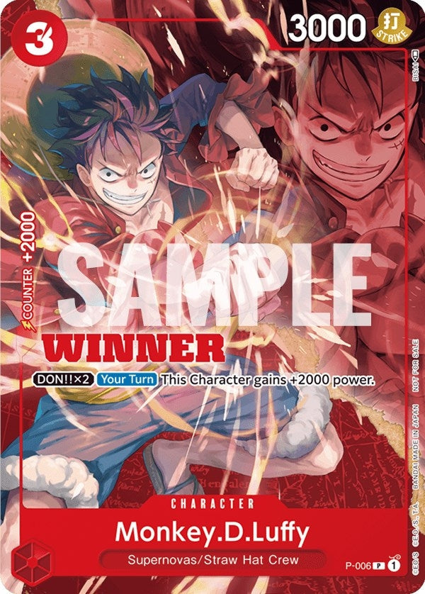 Image for Monkey.D.Luffy - P-006 (Winner Pack Vol. 1) (P-006) - One Piece Card Game