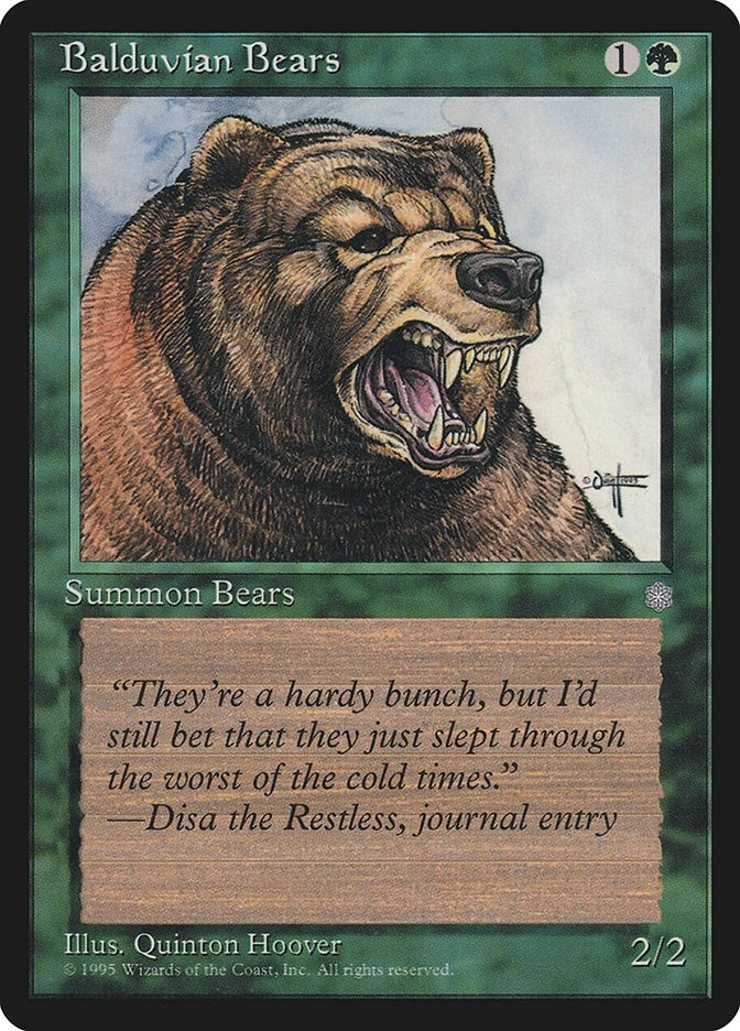 Image for Balduvian Bears - Magic: The Gathering