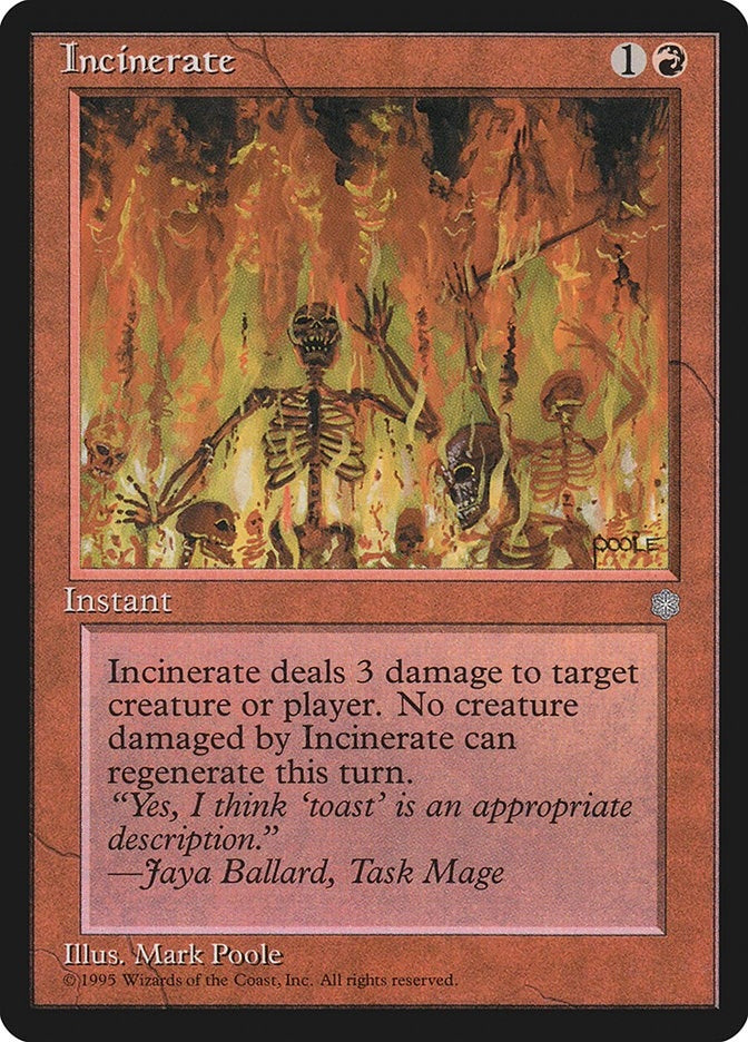 Image for Incinerate (194) - Magic: The Gathering