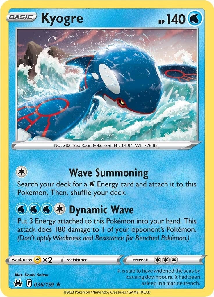 Image for Kyogre (036/159) - Pokemon