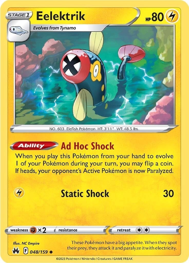Image for Eelektrik (048/159) - Pokemon