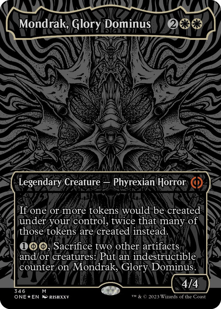 Mondrak, Glory Dominus (Oil Slick Raised Foil) (346)