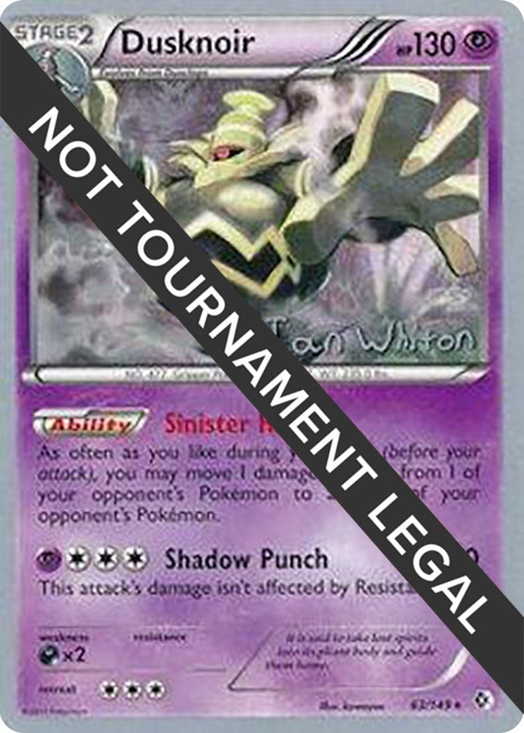Image for Dusknoir - 2013 (Ian Whiton) (63/149) - Pokemon