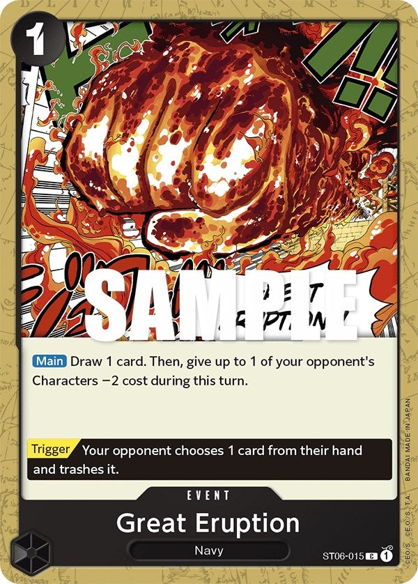 Image for Great Eruption (ST06-015) - One Piece Card Game