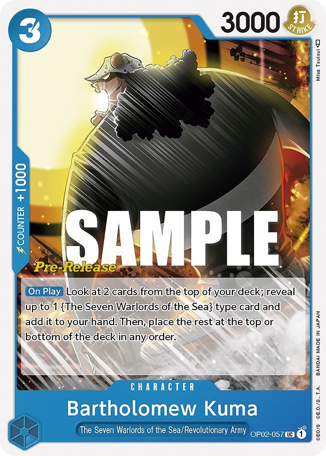 Image for Bartholomew Kuma (OP02-057) - One Piece Card Game