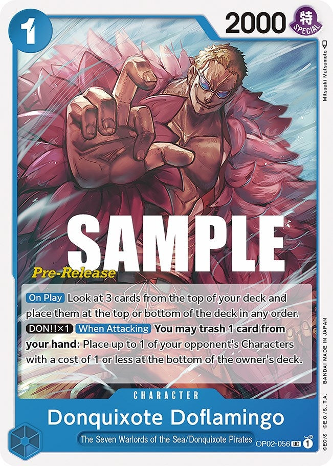 Image for Donquixote Doflamingo (OP02-056) - One Piece Card Game