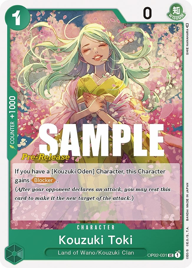 Image for Kouzuki Toki (OP02-031) - One Piece Card Game