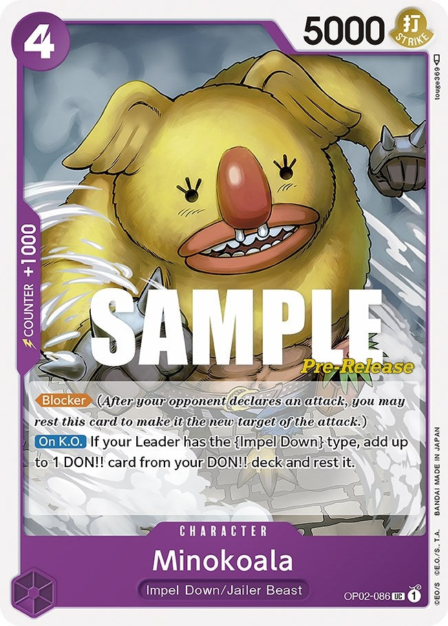 Image for Minokoala (OP02-086) - One Piece Card Game