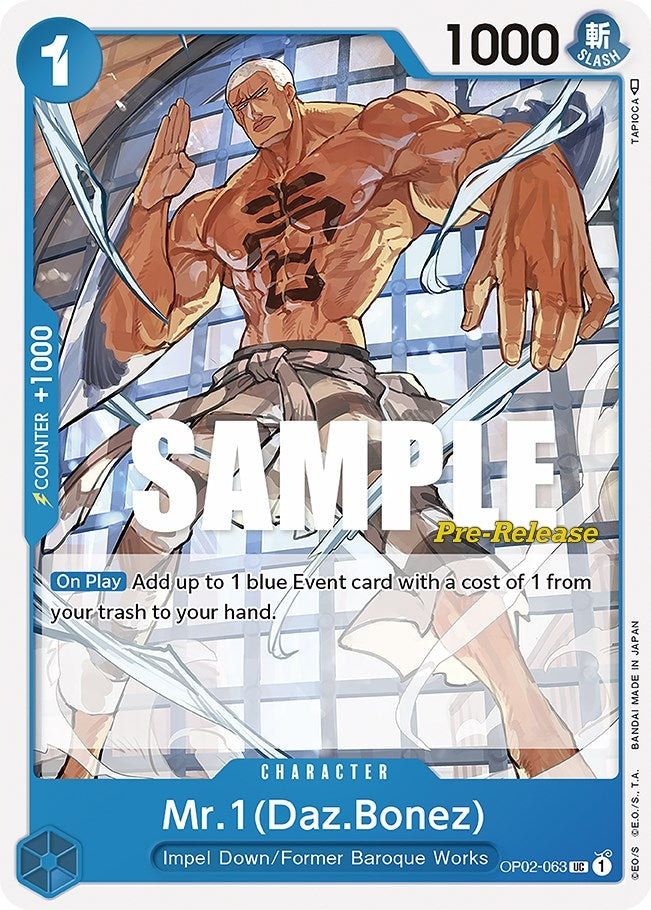 Image for Mr.1 (Daz.Bonez) (OP02-063) - One Piece Card Game