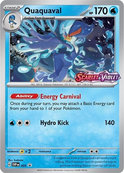 Image for Quaquaval - 005 (Prerelease) (005) - Pokemon