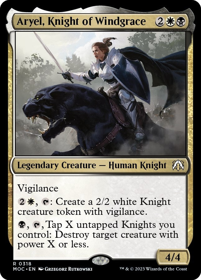 Image for Aryel, Knight of Windgrace (318) - Magic: The Gathering