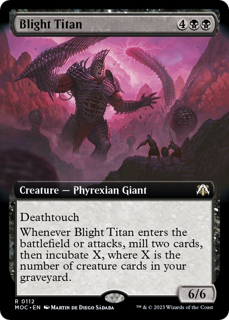 Image for Blight Titan (Extended Art) (112) - Magic: The Gathering