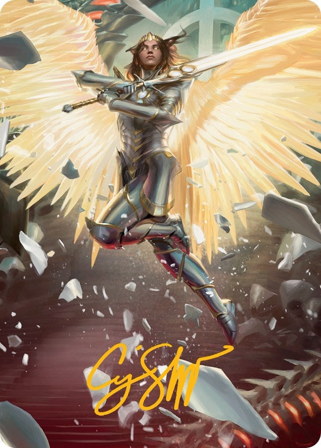 Archangel Elspeth Art Card (Gold-Stamped Signature) (1)