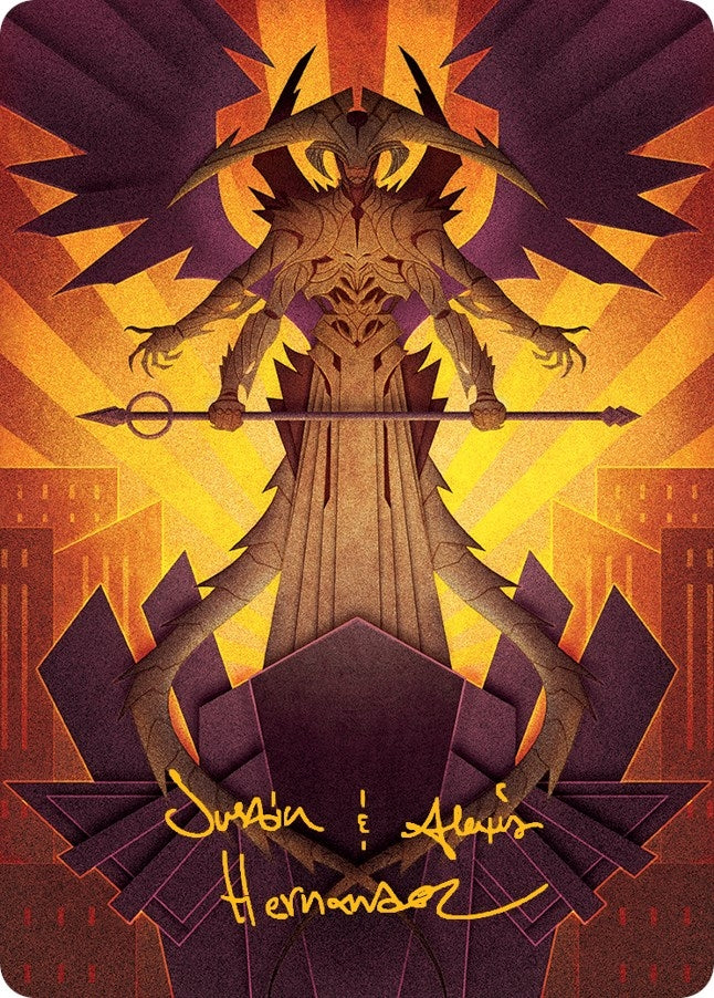 Image for Atraxa, Praetors' Voice Art Card (Gold-Stamped Signature) (77) - Magic: The Gathering