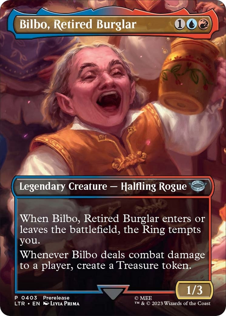 Image for Bilbo, Retired Burglar (Borderless) (403) - Magic: The Gathering