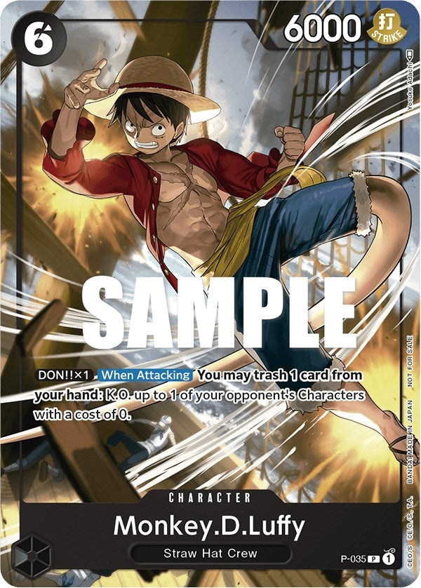 Image for Monkey.D.Luffy (Pirates Party Vol. 3) (P-035) - One Piece Card Game