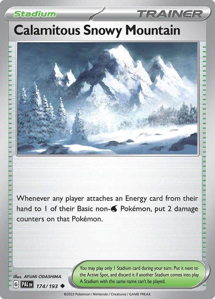 Image for Calamitous Snowy Mountain (174/193) - Pokemon