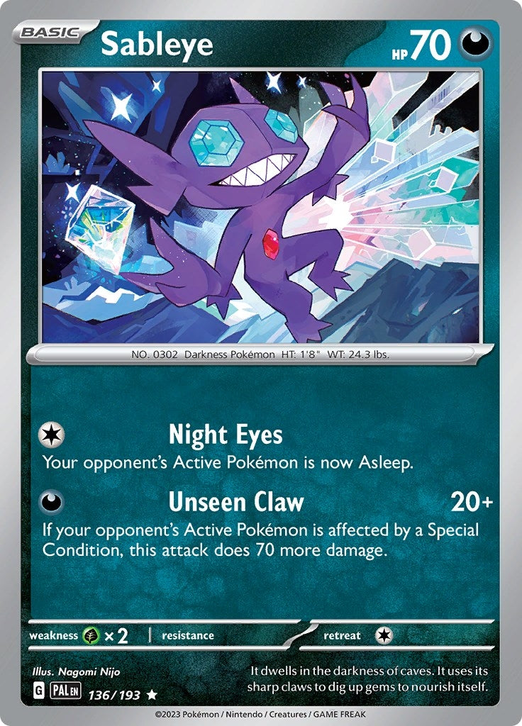 Image for Sableye (136/193) - Pokemon
