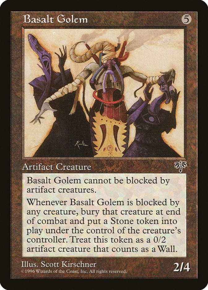 Image for Basalt Golem - Magic: The Gathering