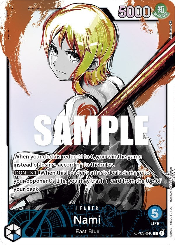 Image for Nami (040) (Alternate Art) (OP03-040) - One Piece Card Game