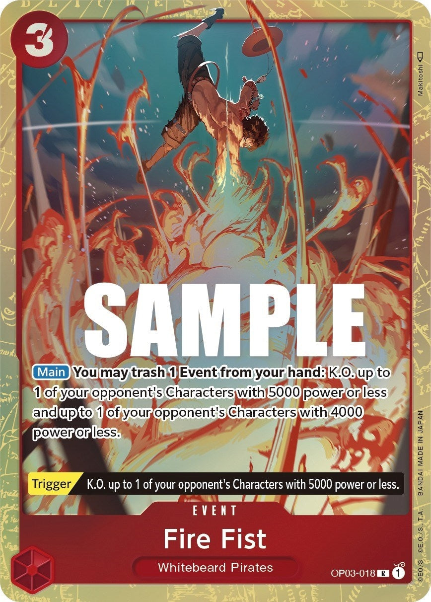 Image for Fire Fist (Alternate Art) (OP03-018) - One Piece Card Game