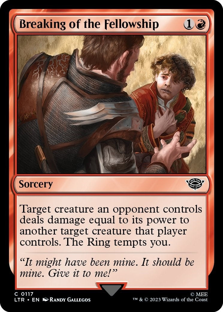 Image for Breaking of the Fellowship (117) - Magic: The Gathering