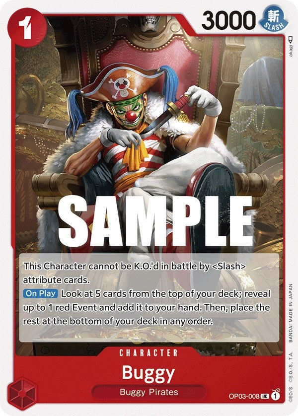 Image for Buggy (008) (OP03-008) - One Piece Card Game