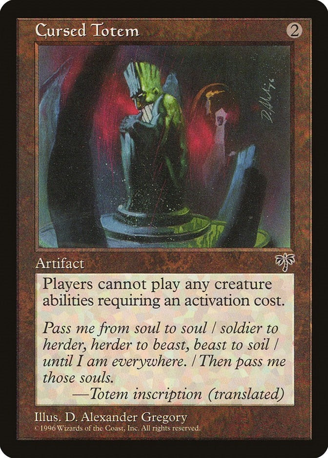 Image for Cursed Totem - Magic: The Gathering