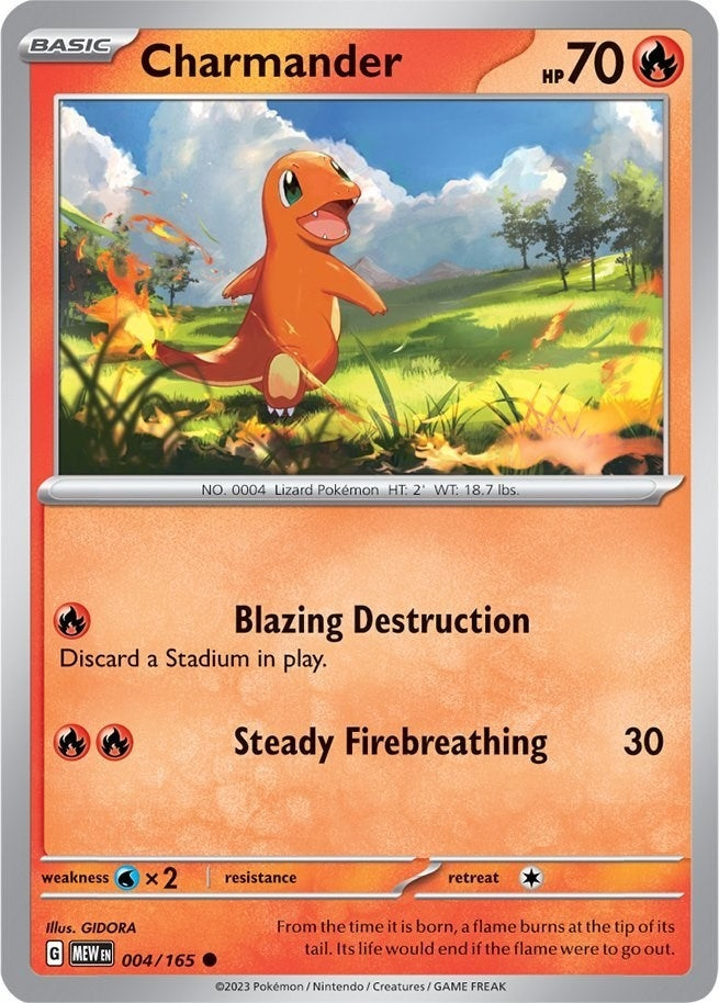 Image for Charmander (004/165) - Pokemon
