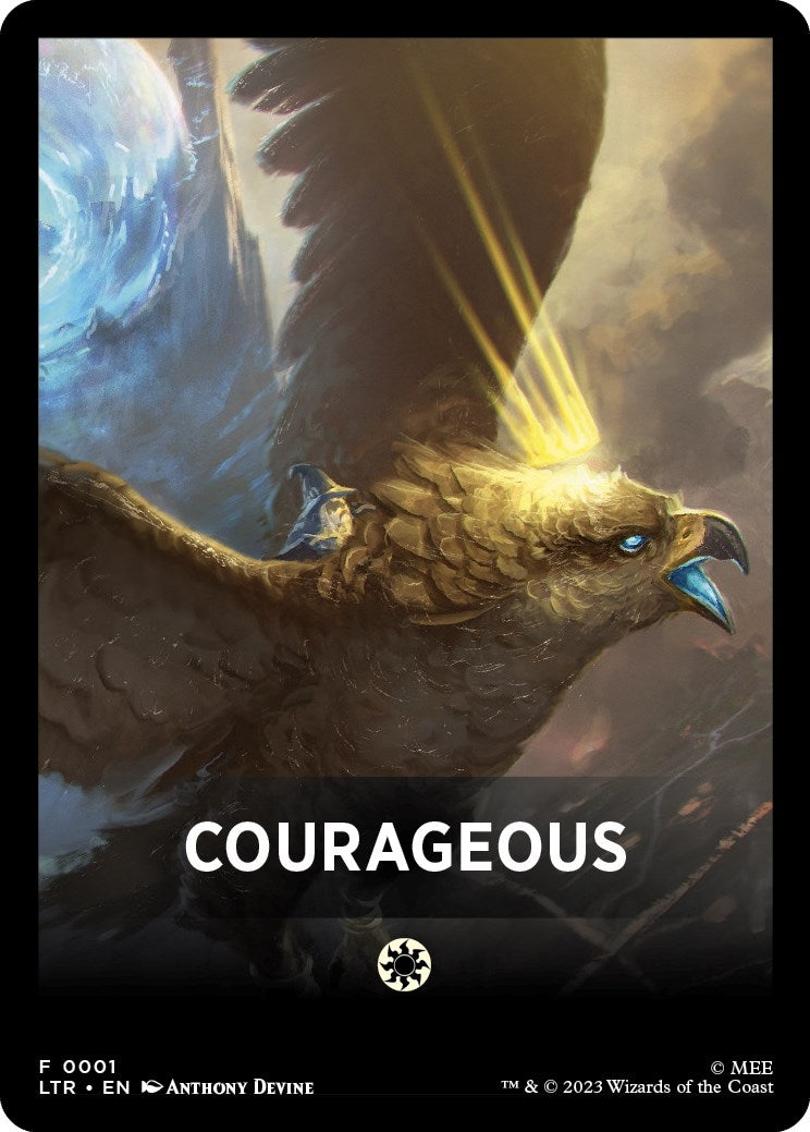 Image for Courageous Theme Card (1) - Magic: The Gathering
