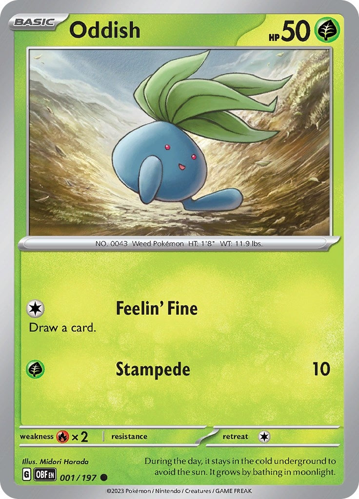 Image for Oddish (001/197) - Pokemon