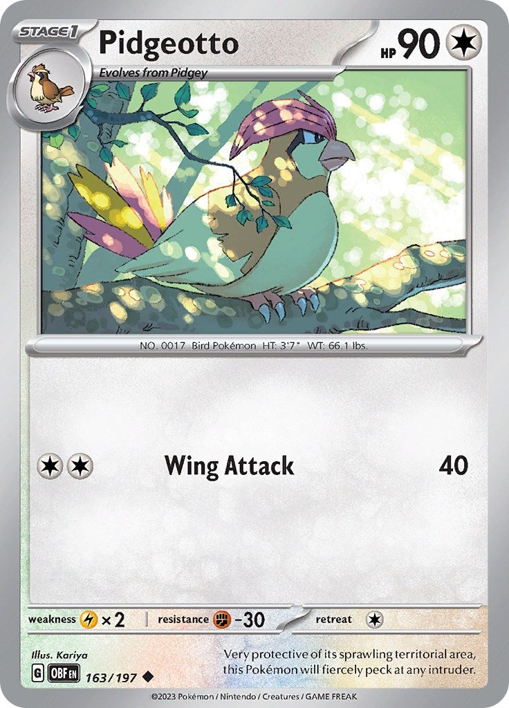 Image for Pidgeotto (163/197) - Pokemon