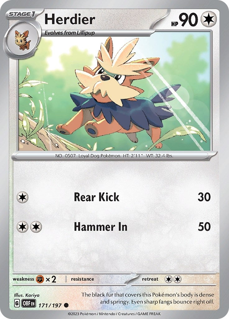 Image for Herdier (171/197) - Pokemon