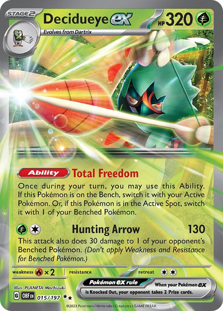 Image for Decidueye ex (015/197) - Pokemon