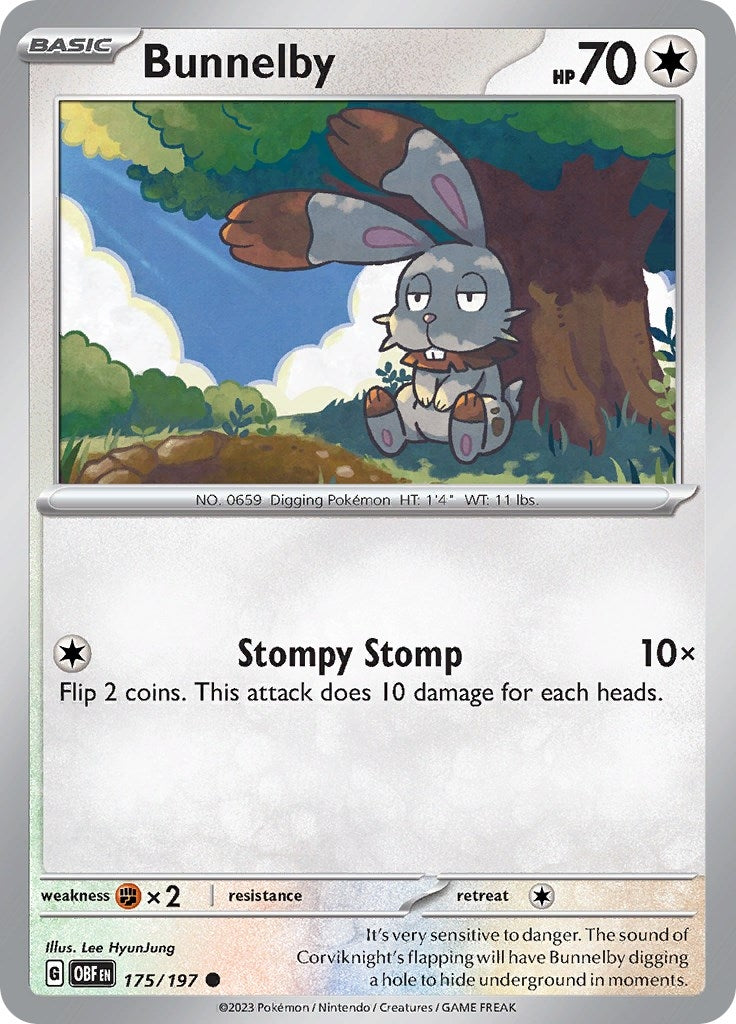 Image for Bunnelby (175/197) - Pokemon