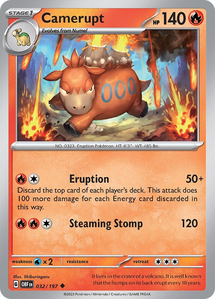 Image for Camerupt (032/197) - Pokemon