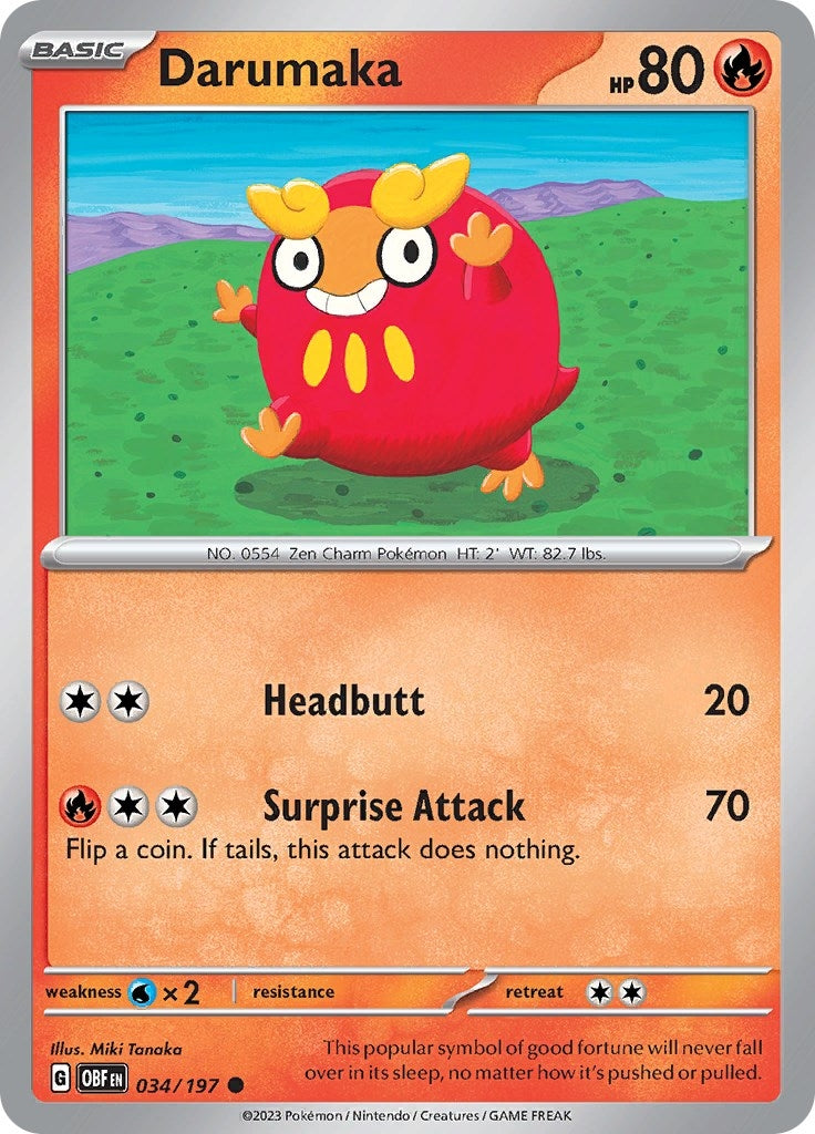 Image for Darumaka (034/197) - Pokemon