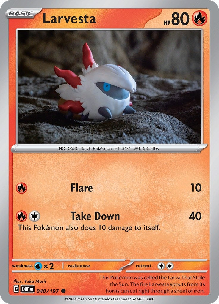 Image for Larvesta (040/197) - Pokemon