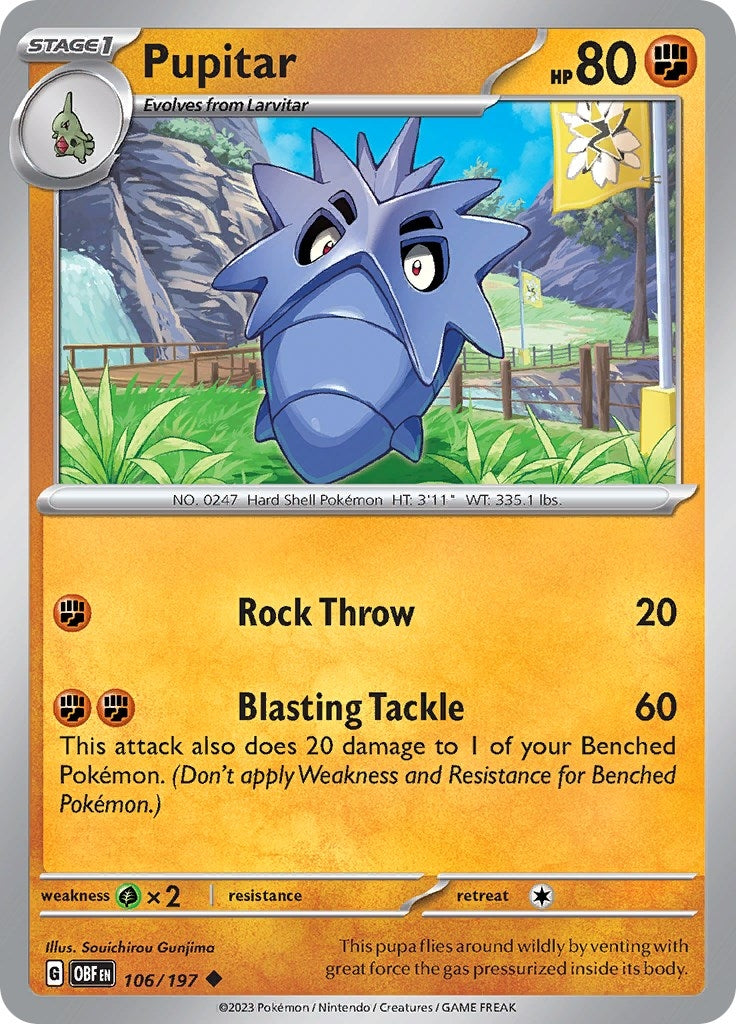 Image for Pupitar (106/197) - Pokemon