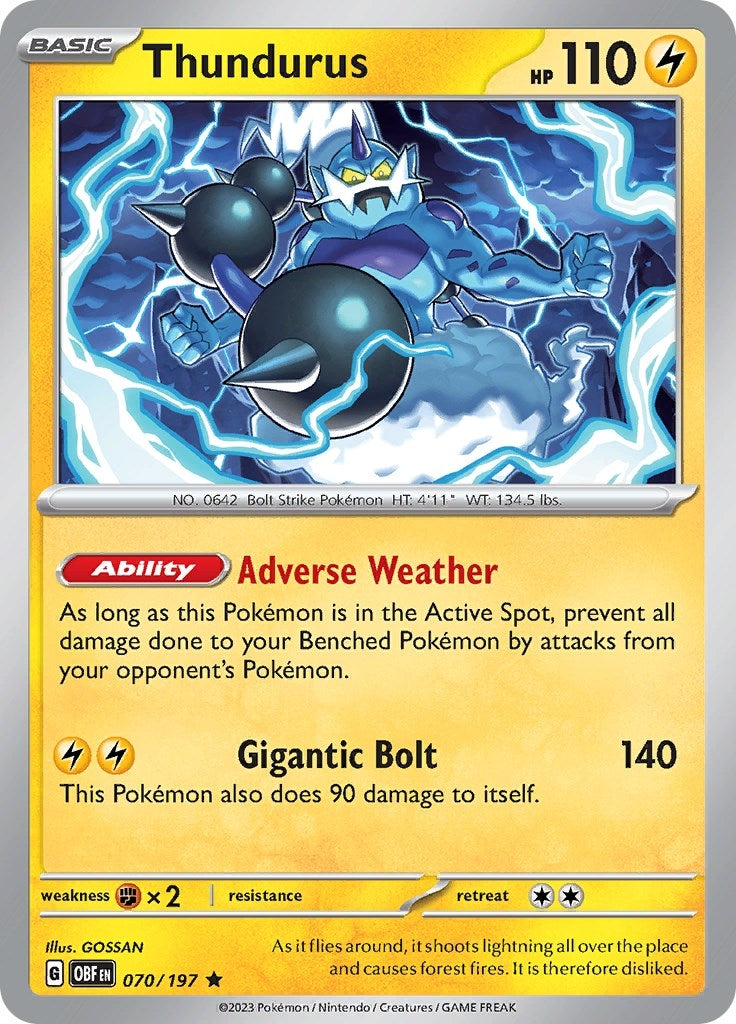 Image for Thundurus (070/197) - Pokemon