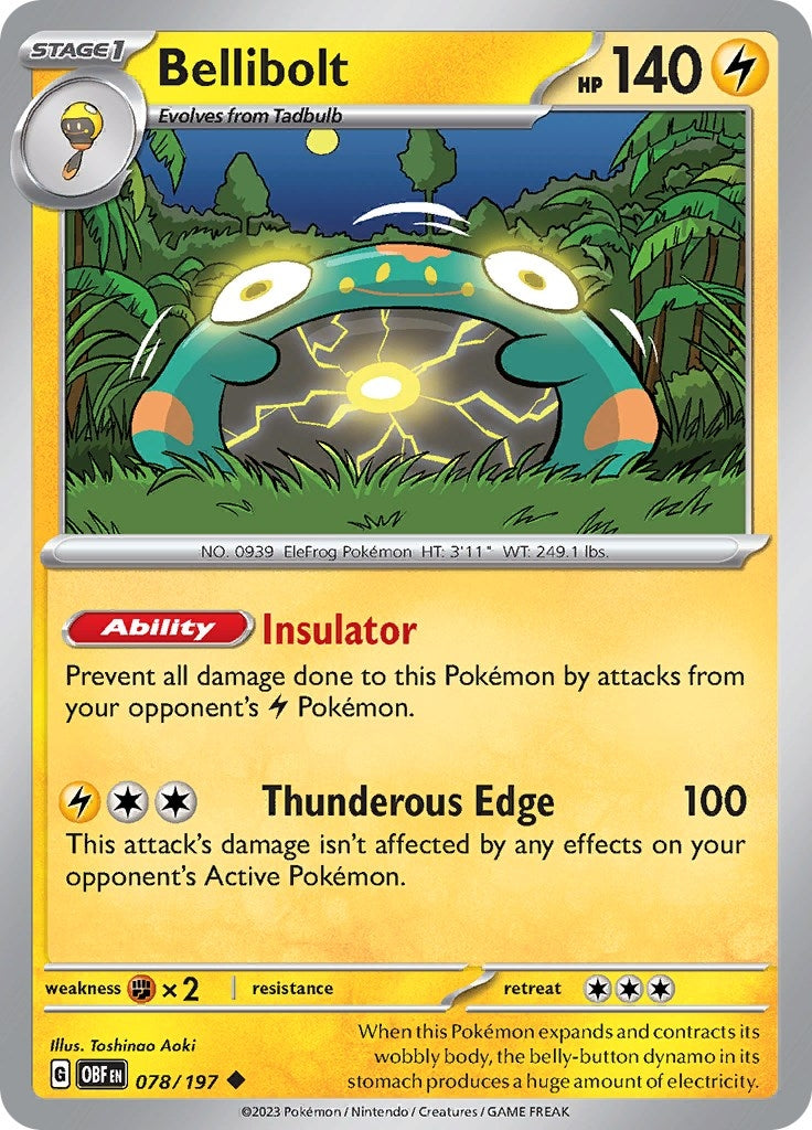 Image for Bellibolt (078/197) - Pokemon