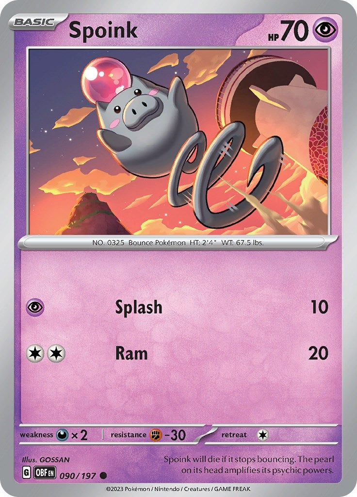Image for Spoink (090/197) - Pokemon