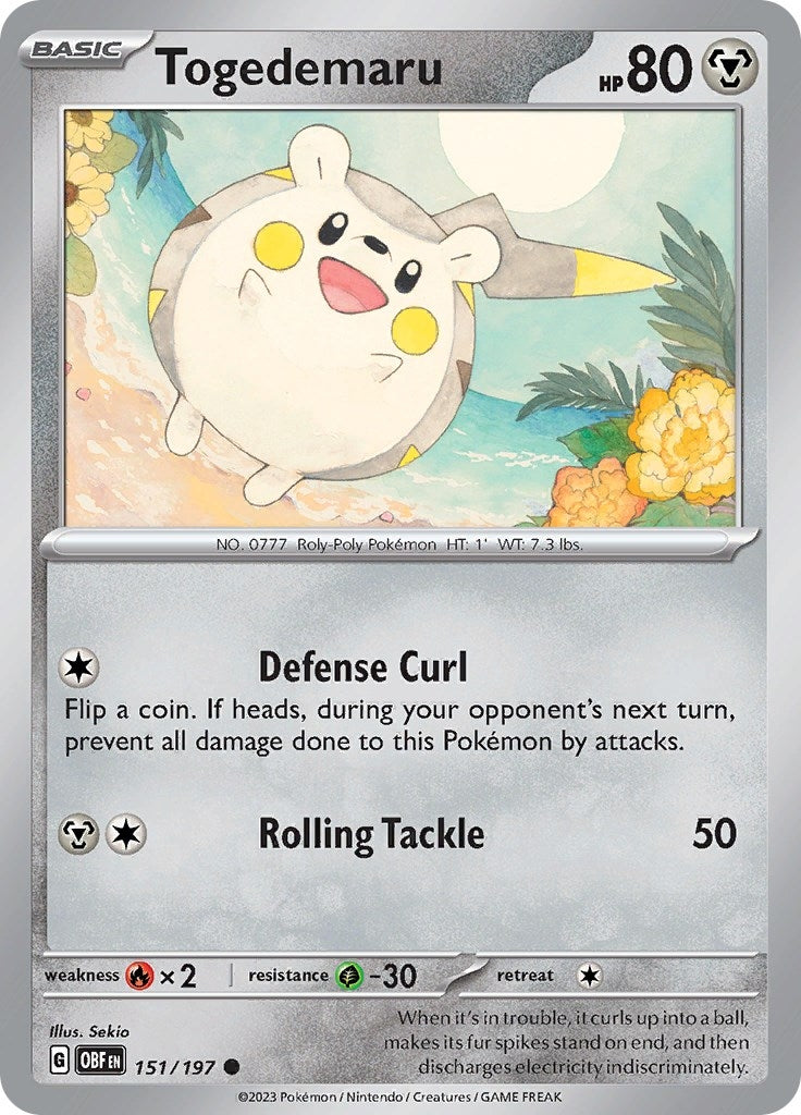 Image for Togedemaru (151/197) - Pokemon
